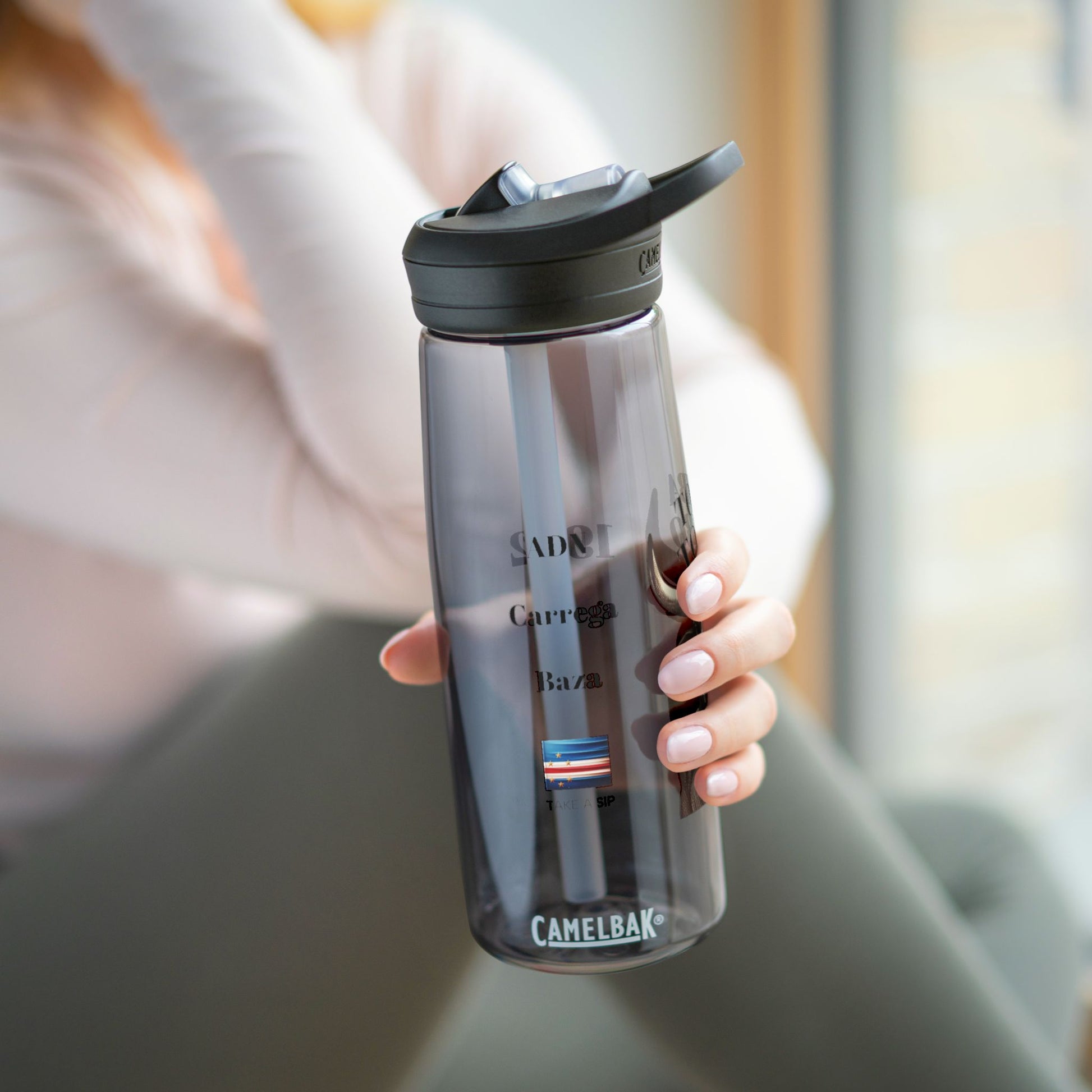 CamelBak Eddy Water Bottle - Tomba Touro Design | Unique Travel Mug, Personalized Water Bottle, Gift for Herdsmen, Outdoor Adventure