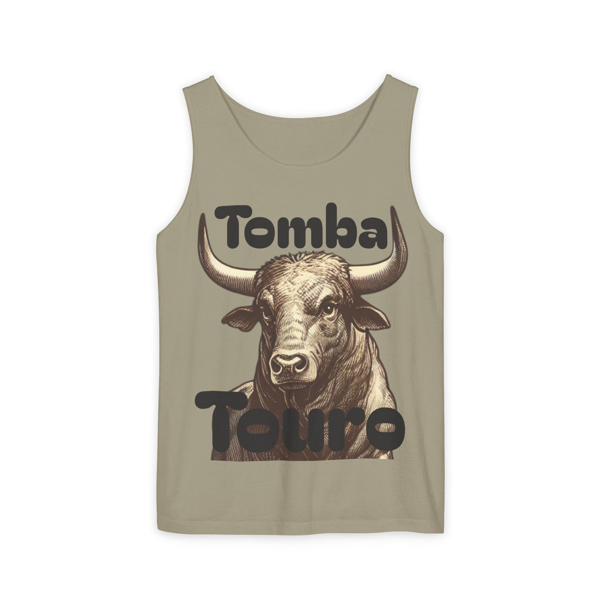 Unisex Graphic Tank Top - Tomba Touro, Casual Wear, Summer Outfit, Gift for Animal Lovers, Fitness Apparel, Festival Wear