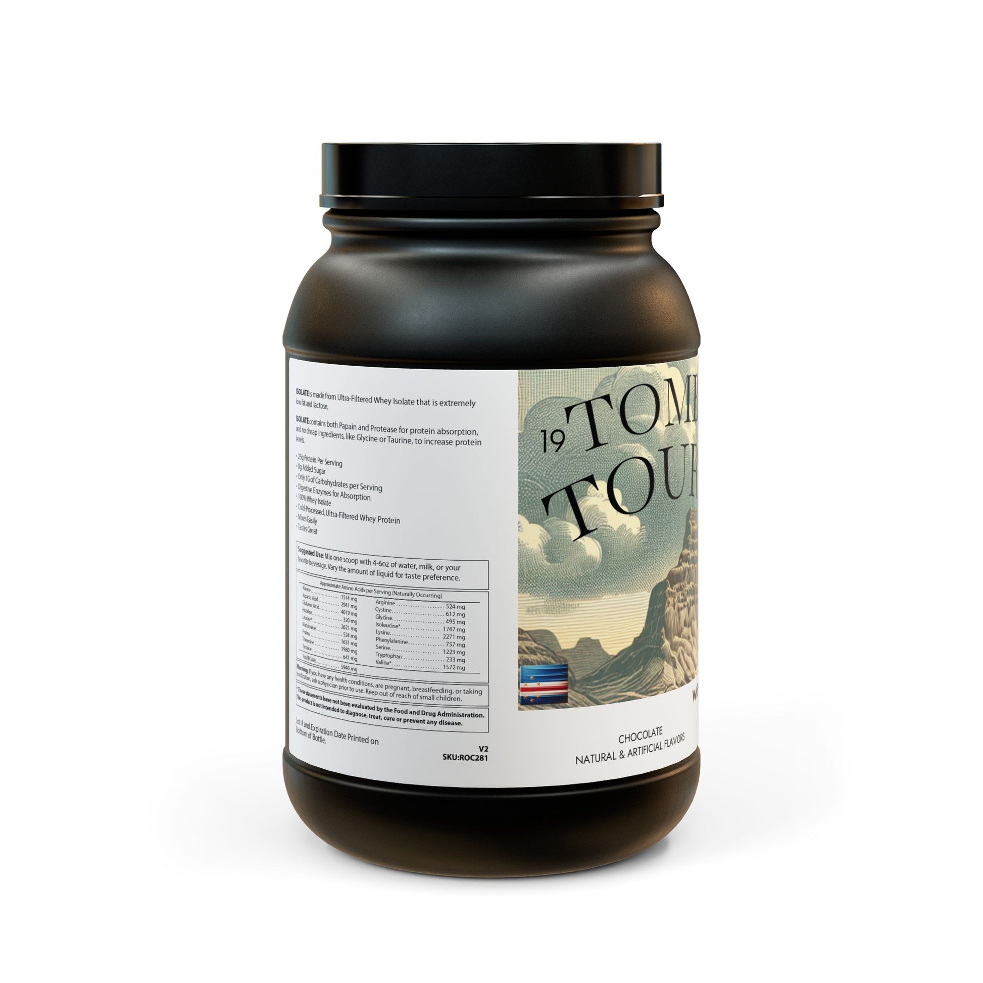 Whey Isolate Protein Supplement (907g, 2lb)