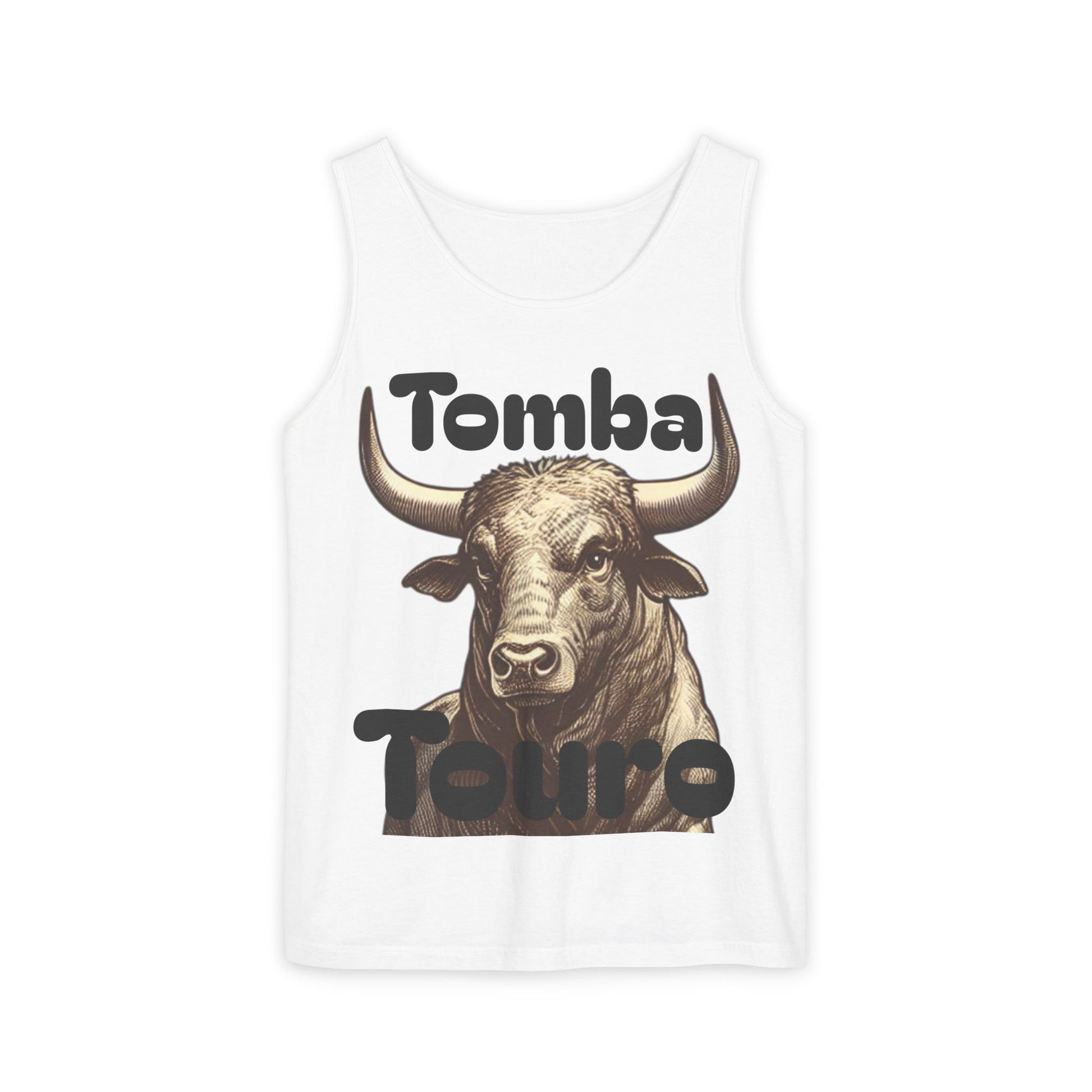 Unisex Graphic Tank Top - Tomba Touro, Casual Wear, Summer Outfit, Gift for Animal Lovers, Fitness Apparel, Festival Wear