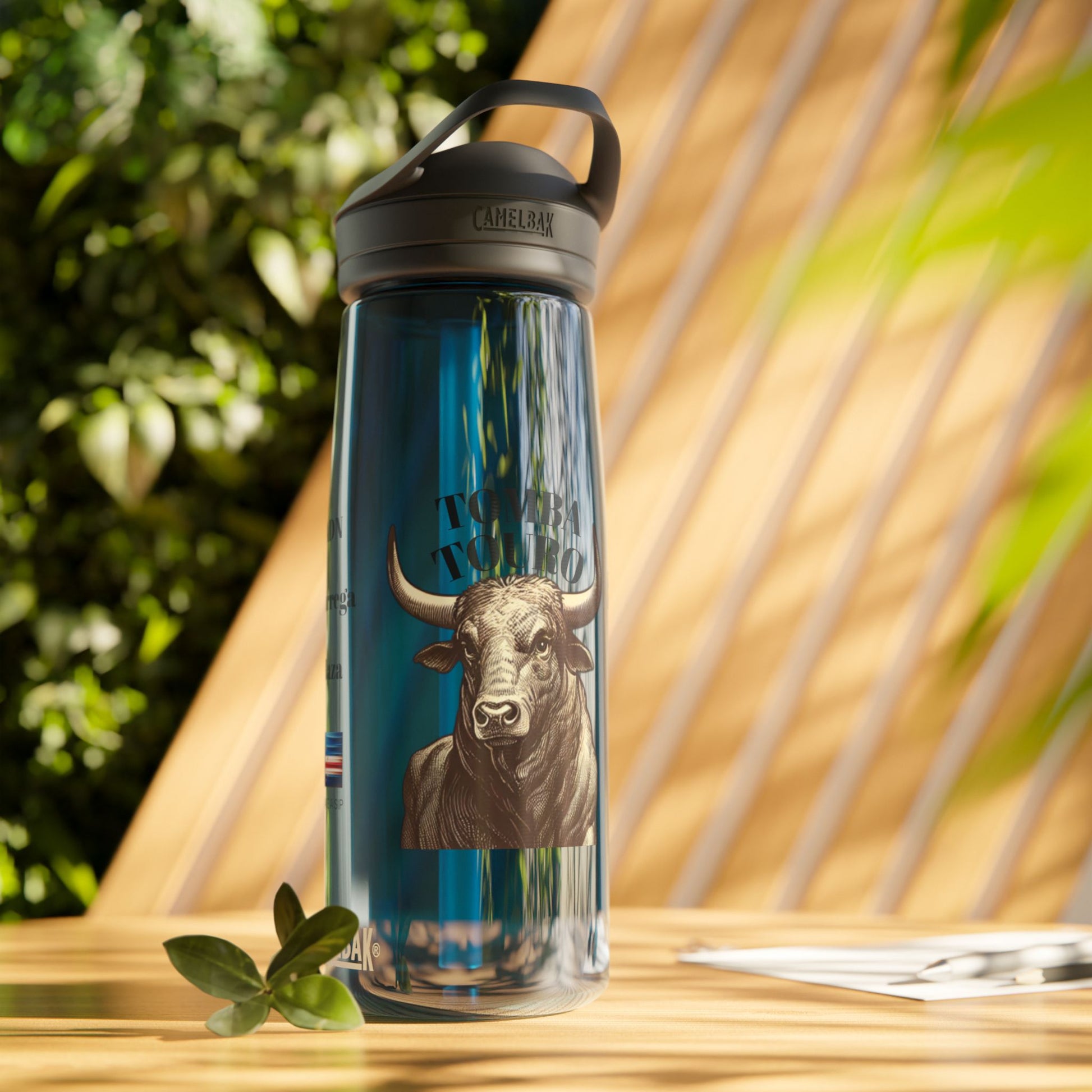 CamelBak Eddy Water Bottle - Tomba Touro Design | Unique Travel Mug, Personalized Water Bottle, Gift for Herdsmen, Outdoor Adventure